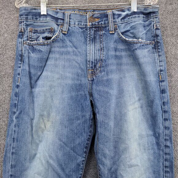 American Eagle Mens Made to Last Jeans Blue 30x30 Relaxed Straight Leg Denim - Picture 3 of 12